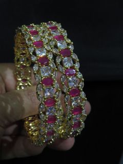 fashion jewelry wholesale, designer American Diamond Bangles
