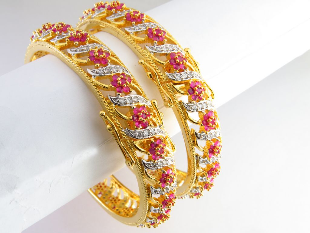 buy online cz, american diamond bangles online