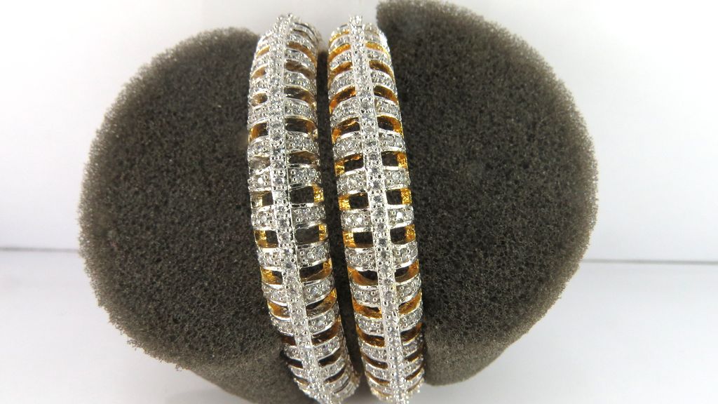 ad and cubic zircon bangles online