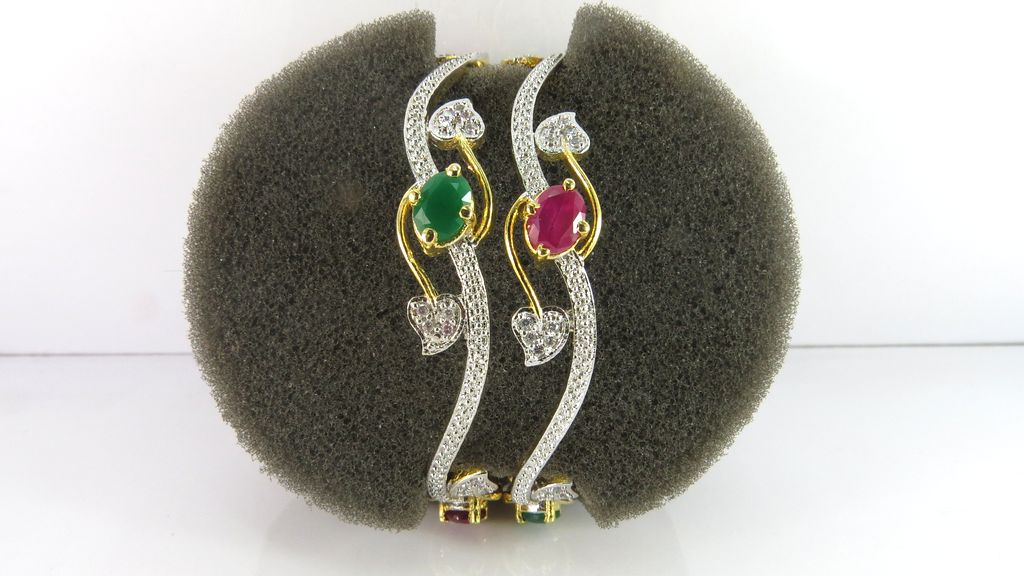 buy ad, cz bangles online in India