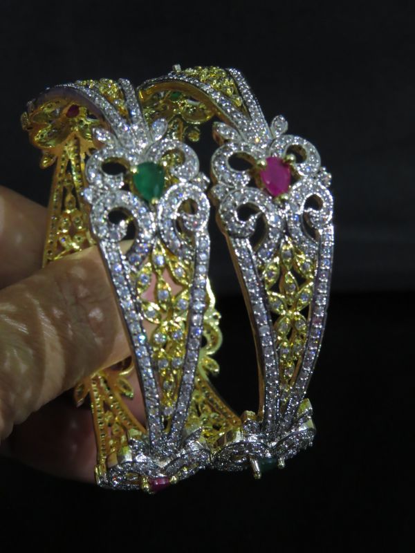 buy online cz, american diamond bangles online