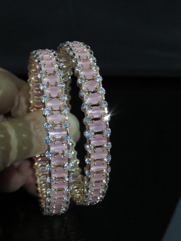 premium quality american diamond, ad, cz bangles