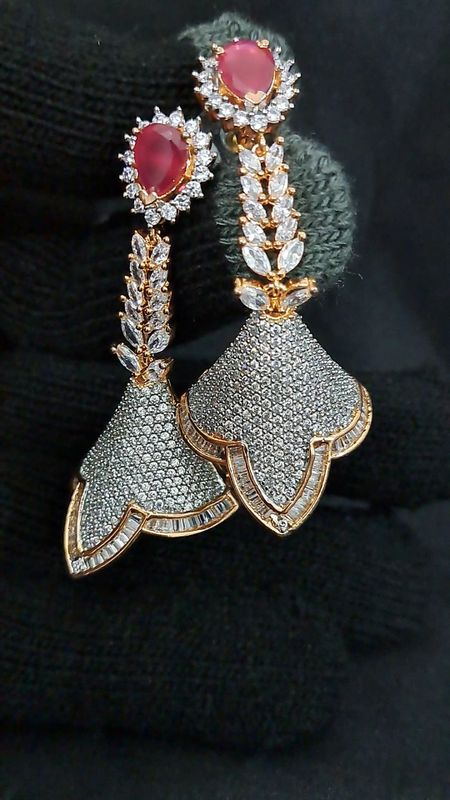 Designer Jhumki earrings