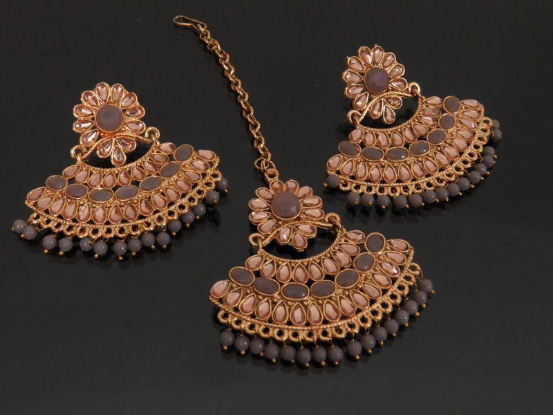 artificial jewellery tikka fashion earrings
