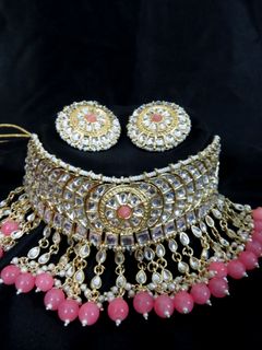 fashion jewellery supplier, kundan choker necklaces