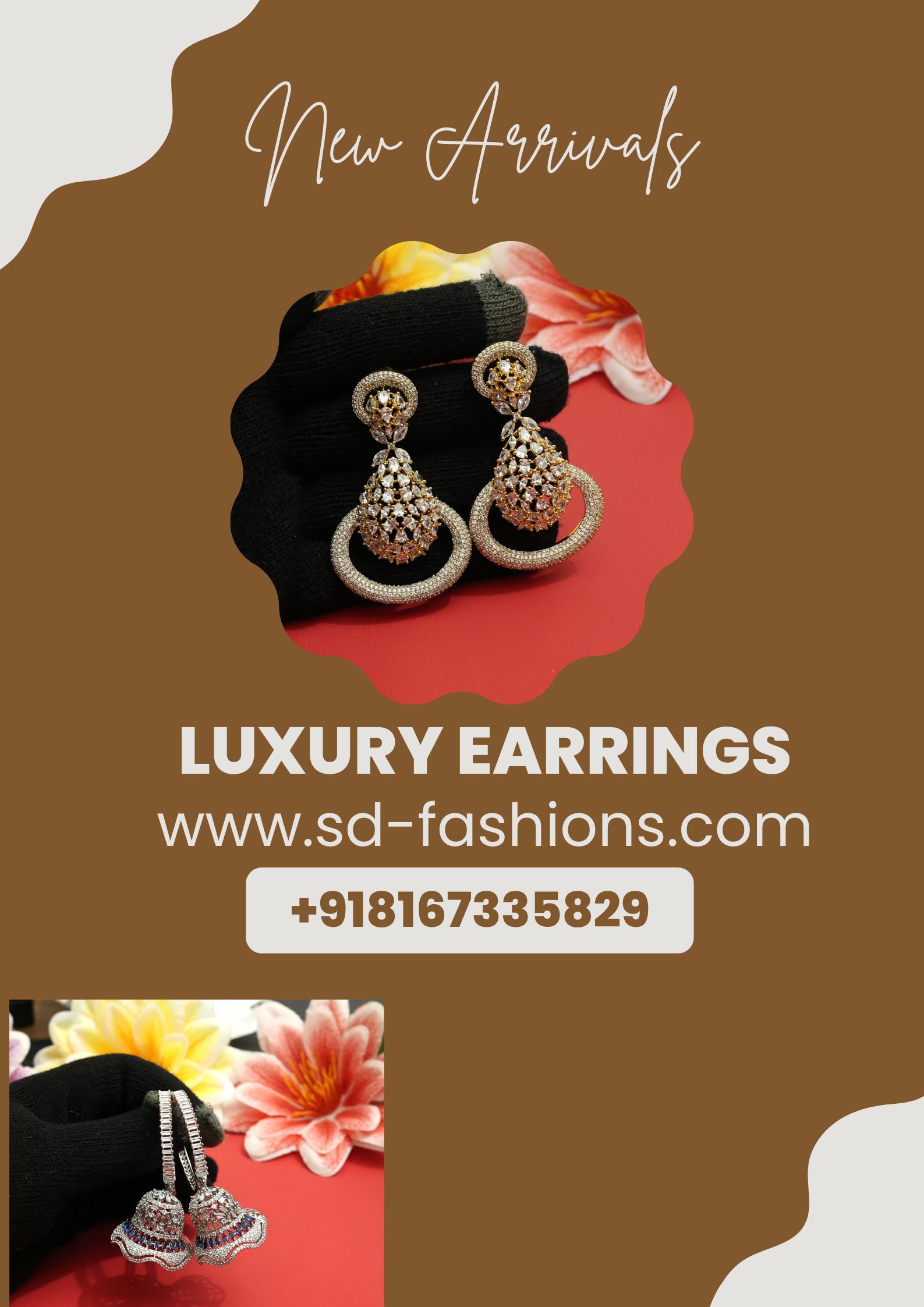 How to Style Long Earrings, Studs & Chandbalis with Modern Sarees | Styling Guide