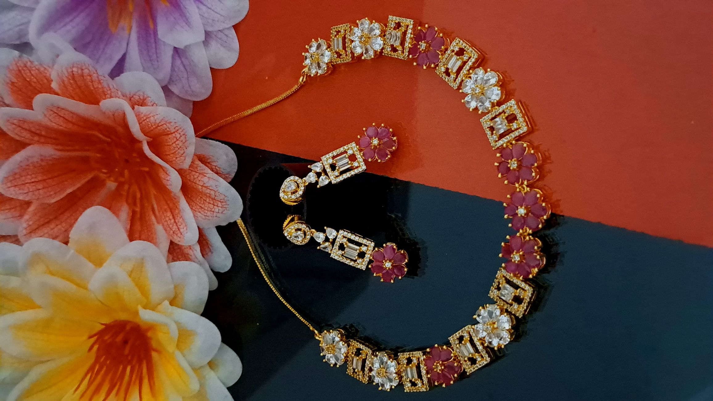 CZ necklace for women