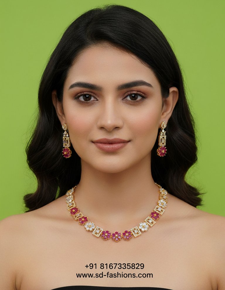 CZ necklace for women