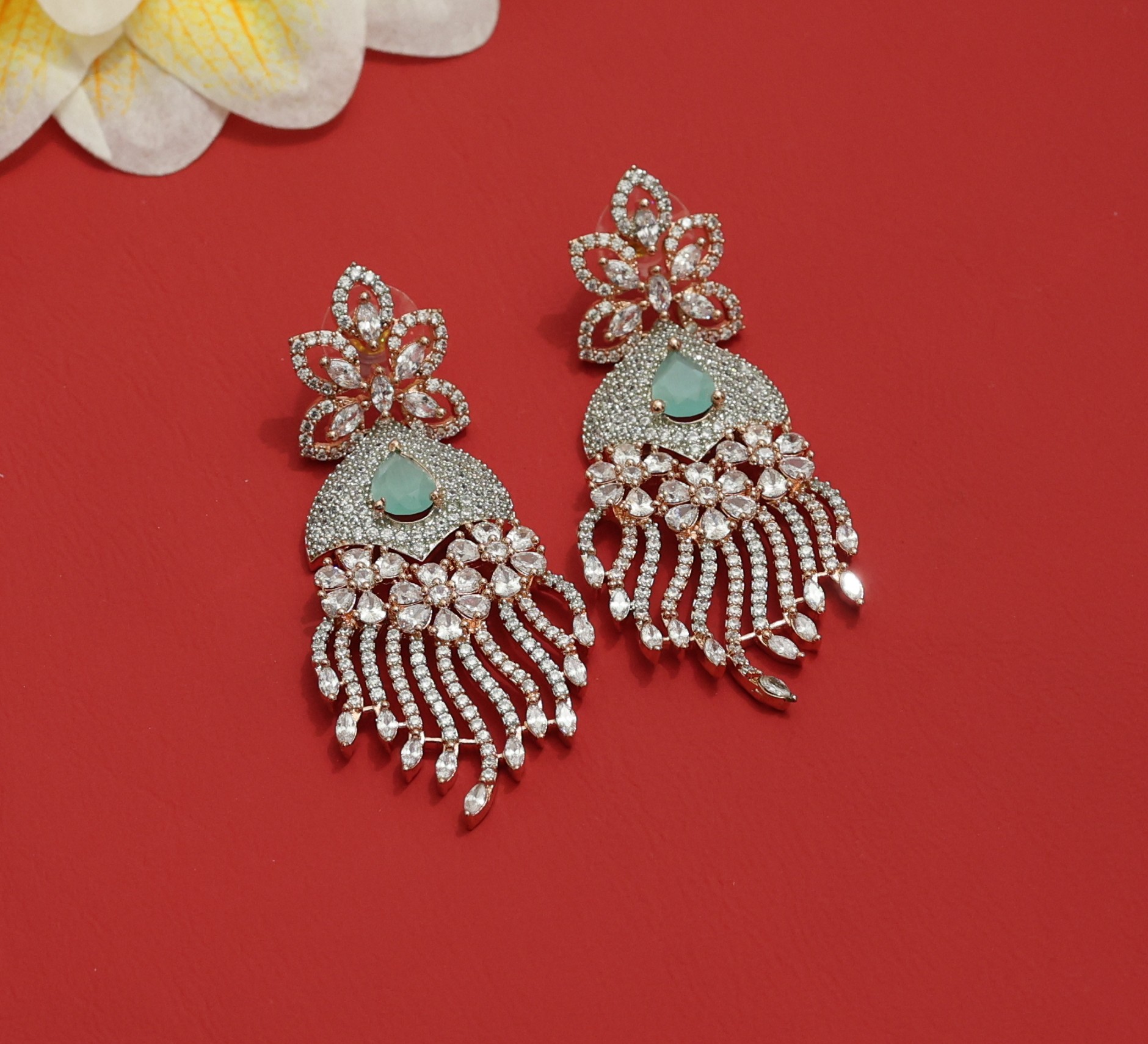 Classy look stylish earrings mink