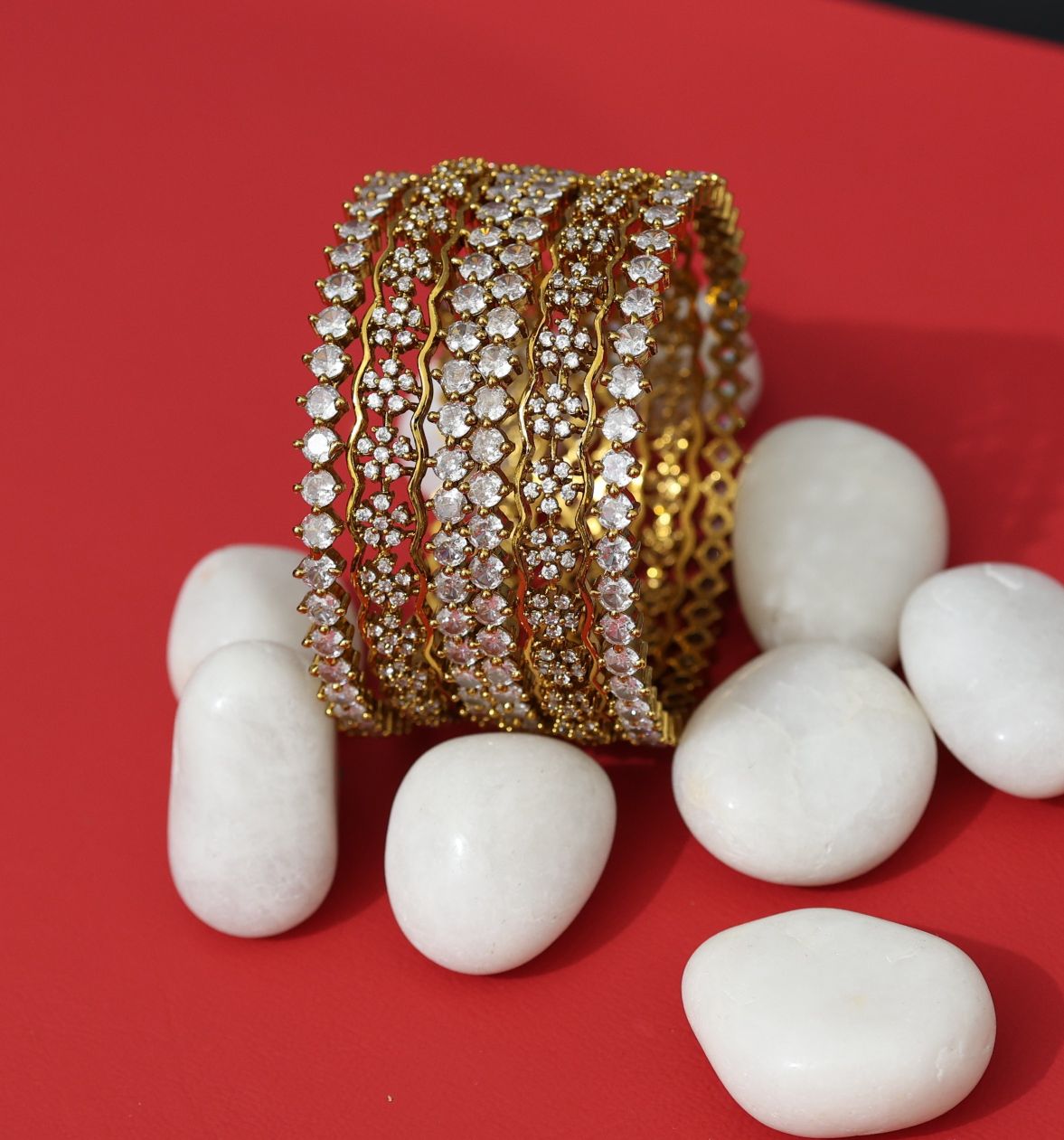 American Diamond Wedding Bangles Wholesale