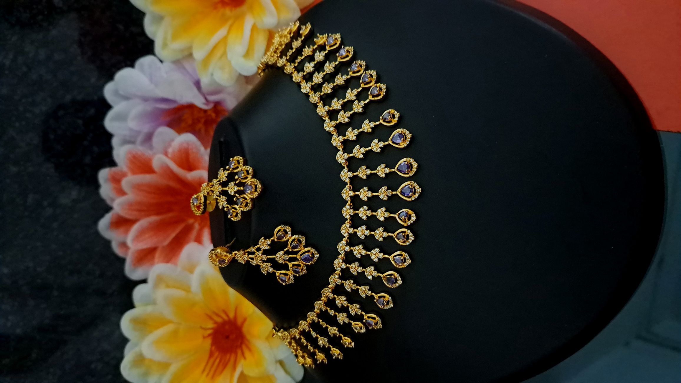Shopping Fashion Necklace Online for Daily Wear - Purple