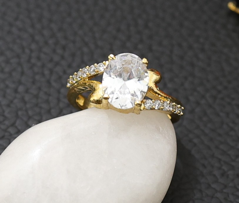 Single stone AD Ring for Women