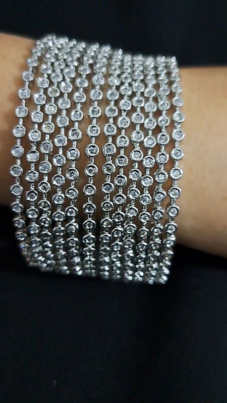 ad and cubic zircon bangles online